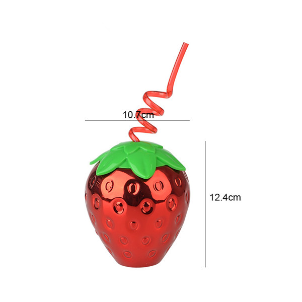 Charmlite Sparkle Plastic Aardbeienbeker met LED-functie 16oz08