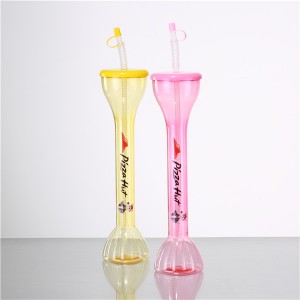 Charmlite BPA-ից զերծ պլաստիկե բաժակ ծղոտով – 22 ունցիա / 650 մլ