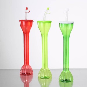 Charmlite BPA-ից զերծ պլաստիկե բաժակ ծղոտով – 22 ունցիա / 650 մլ