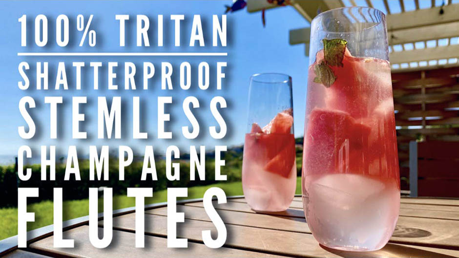 Charmlite Clear Reusable Stemless Champagne Flute Champagne Glass For Wedding - 10 oz04