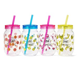 Vaso de cóctel Charmlite de plástico reciclable, resistente a los golpes y libre de BPA