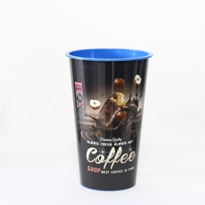 Charmlite Durable, Flexible 16 oz BPA Dawb Yas Khob, Haus khob, Soda khob - Rov ua dua Polypropylene (PP) - Opaque / Frosted khob