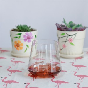 Charmlite Onbreekbare Tritan Whisky Glas Herbruikbare Skemerkelkie Glas Onbreekbare Tumbler - 14oz