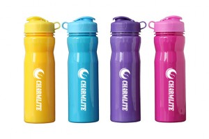 Charmlite Factory Direct Customized Logo 650ml Water Bottle nga adunay Lanyard alang sa Promosyon