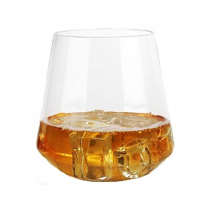 Charmlite Wehewehe Tritan Whiskey Karaehe Ka taea te whakamahi ano te Kaahe Cocktail Karei Tumbler-14oz