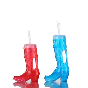 Cupaichean Bòt Leann Plastaig Cowboy - 24oz / 700 ml no 32oz / 900ml