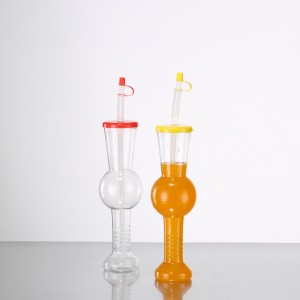 Charmlite Wholesale Customized Baseball Slush Cup Long Yarder Cup With Straw – 18 oz / 500ml