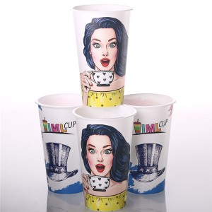 Charmlite Durable, Flexible 16 oz BPA Dawb Yas Khob, Haus khob, Soda khob - Rov ua dua Polypropylene (PP) - Opaque / Frosted khob