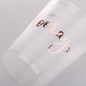 16oz пластмасови pp матирани чаши, екологични и подходящи за съдомиялна машина, pp чаша за пиене