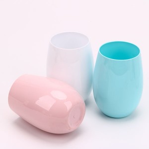 चार्मलाइट हॉट सेल प्लास्टिक वाइन ग्लास क्लियर वाइन कप रेड और व्हाइट वाइन के लिए - 16 औंस