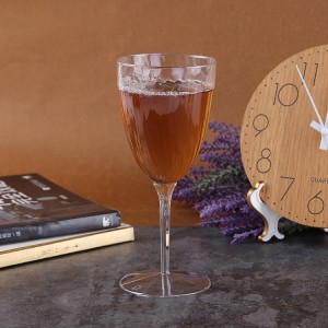 8oz KLASSESCH WEGWERF-PLASTIK-WÄIGLÄSER Widderverwendbar Wäibecher fir nobel Hochzäiten an Eventer