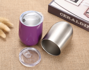 Copa de vi Swig d'acer inoxidable de doble paret de 12 oz a l'engròs d'Amazon, venda calenta