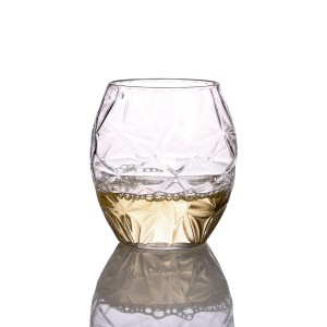 Charmlite krystall vinglass uten stilk PET-vinglass Tritan-vinglass Whiskyglass – 473 ml