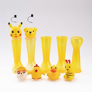 Яңа 400мл кичә темасы картон хайван ризыклары пластик шәраб пыяла